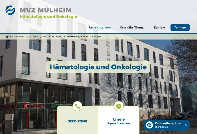 Webdesign für ein MVZ – Projekt MVZ Mülheim | konstruktivdesign